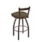 Holland Bar Stool Co 30" Low Back Swivel Bar Stool, Bronze Finish, Graph Cork Seat 82130BZ017 - alternate 3